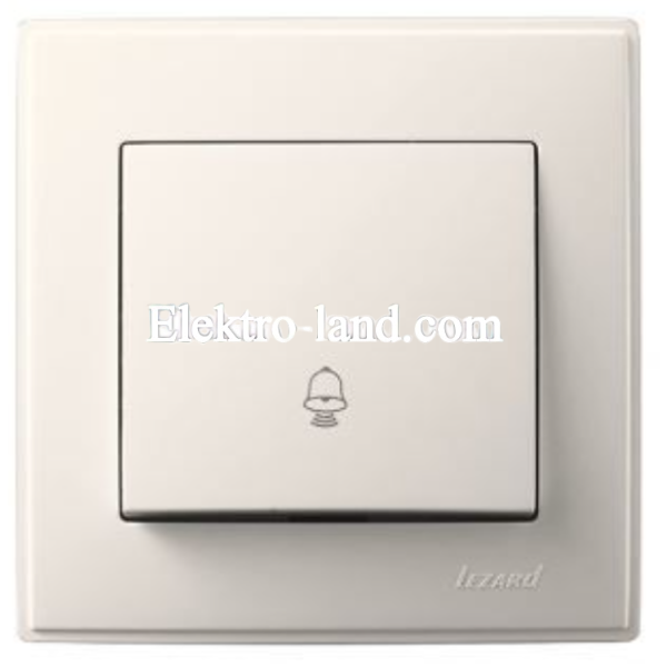 Кнопка звонка Lezard Lesya, крем (705-0303-103)